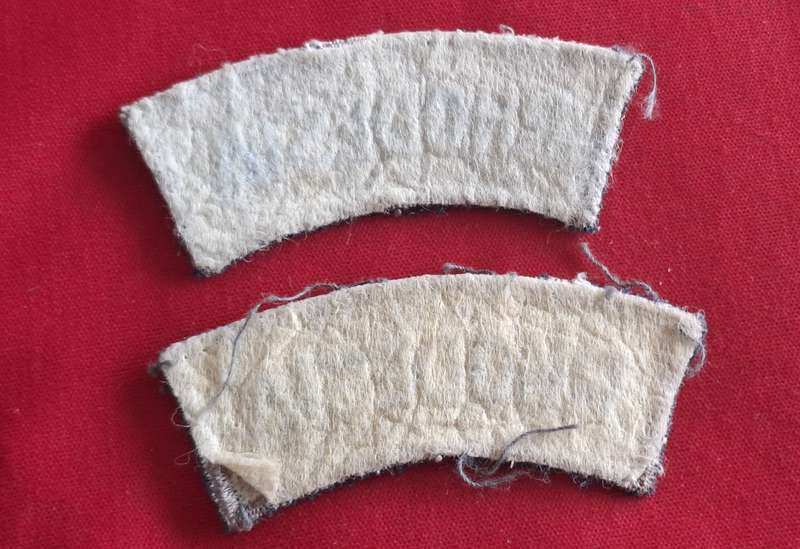 RHODESIA AIR FORCE - PAIR SHOULDER TITLES FOR BLUES          (8847)