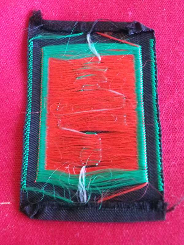 RHODESIA REGIMENT - 6 BN (BULAWAYO) SILK EMBROIDERED BADGE FOR COMBAT CAP   (8688)