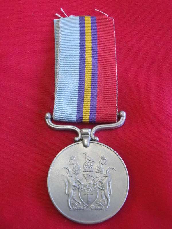 RHODESIA - FULL SIZE GENERAL SERVICE MEDAL (GSM) TO - 381059 RFN W.I. STEWART -UNRESEARCHED  (136)