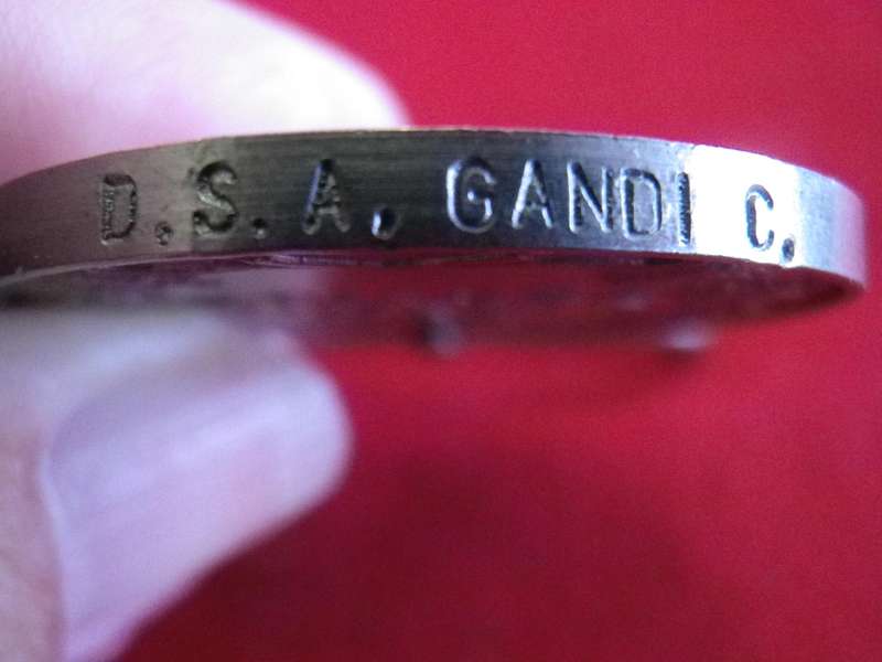 RHODESIA - FULL SIZE DISTRICT SERVICE MEDAL TO  -   D.S.A. GANDI C  -    UNRESEARCHED  (132)