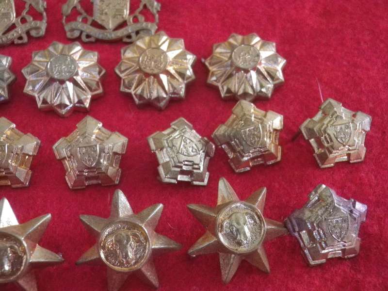 SADF ETC. ASSORTED LOT METAL RANK BADGES                                  (8895B)