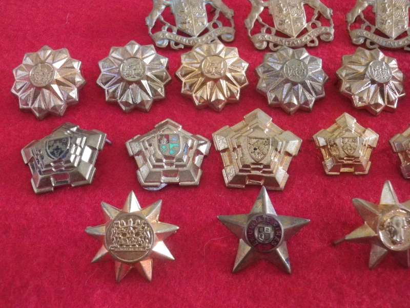 SADF ETC. ASSORTED LOT METAL RANK BADGES                                  (8895B)