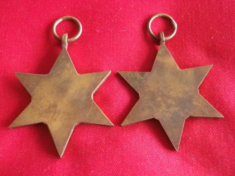 BRITISH ARMY + SOUTH AFRICA - WW2 1939-1945 + AFRICA STAR - UN-NAMED     (8650)