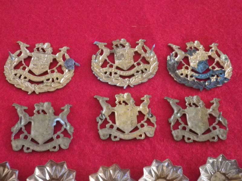 SADF ETC. ASSORTED LOT METAL RANK BADGES                                  (8895B)