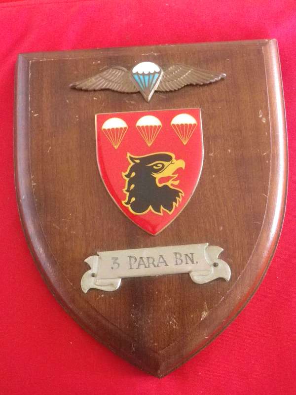 SADF - 3 PARA BATTALION PLAQUE    (8893)