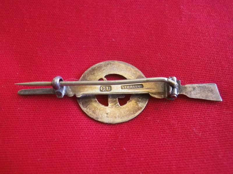SOUTH AFRICA UNION FORCES - WW1  STERLING SILVER  TIE PIN                 (110)