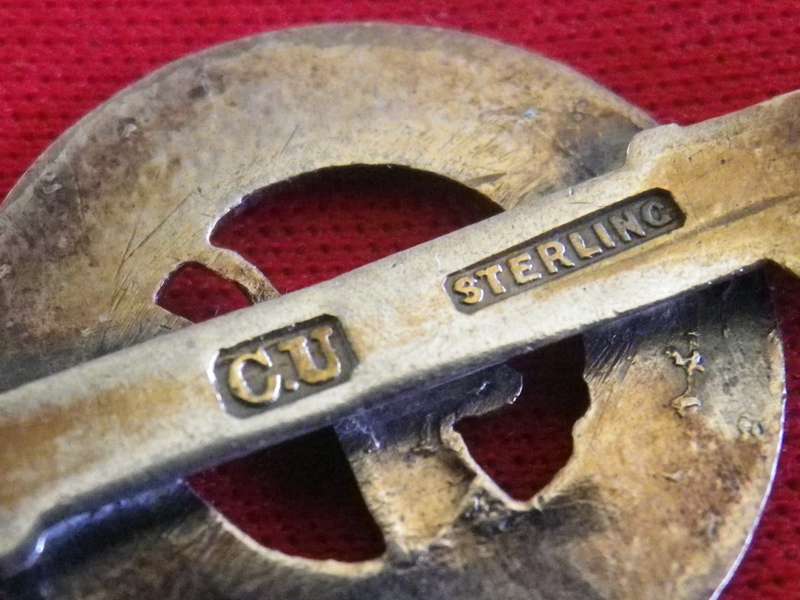 SOUTH AFRICA UNION FORCES - WW1  STERLING SILVER  TIE PIN                 (110)