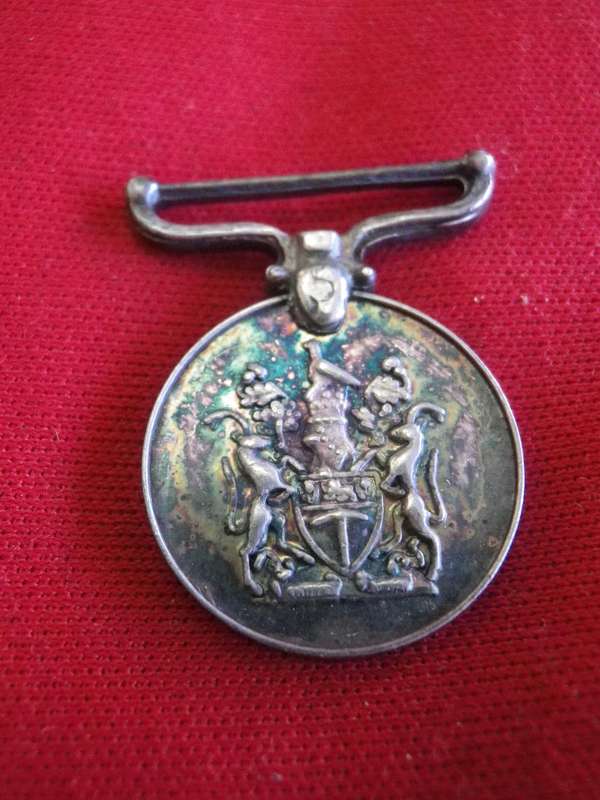 RHODESIA -  MINIATURE MEDAL FOR MERITORIOUS SERVICE (MSM)    - NO RIBBON     (141)
