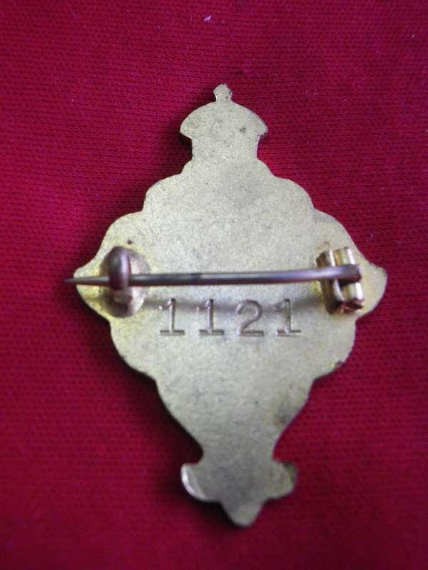 TURF CLUB BADGE - 1921/2 ROYAL CALCUTTA TURF CLUB - INDIA - NO 1121             (13)