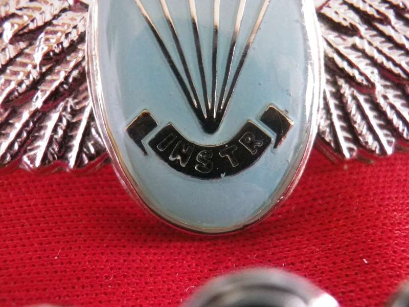 SADF - SA PARA STATIC LINE INSTRUCTOR CHROME + ENAMEL FULL + MESS DRESS WINGS    (8867)