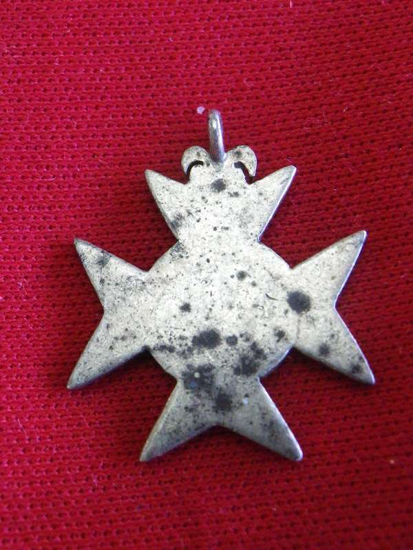 RHODESIA -  MINIATURE MEDAL - PRISON CROSS FOR DISTINGUISHED SERVICE (PSC) NO RIBBON (143)