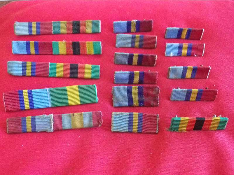 RHODESIA -  MEDAL RIBBON BAR LOT - ALL HAVE LUGS / PINS    (148)