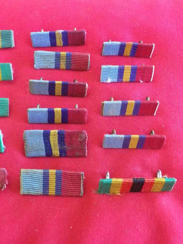 RHODESIA -  MEDAL RIBBON BAR LOT - ALL HAVE LUGS / PINS    (148)