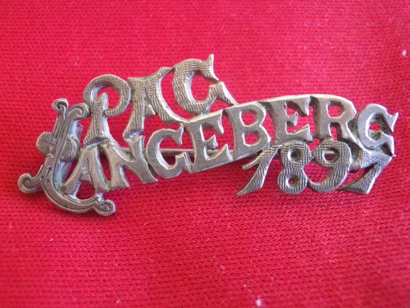 SA - PRINCE ALFREDS GUARD 1897 -  LANGEBERG CAMPAIGN  -  SILVER SWEETHEART BROOCH   (117)