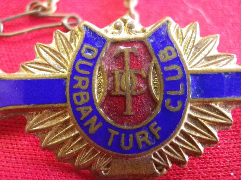 TURF CLUB BADGES - DURBAN TURF CLUB (SA)  WOMENS BADGE No. 108                  (17)