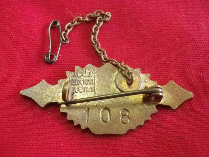 TURF CLUB BADGES - DURBAN TURF CLUB (SA)  WOMENS BADGE No. 108                  (17)