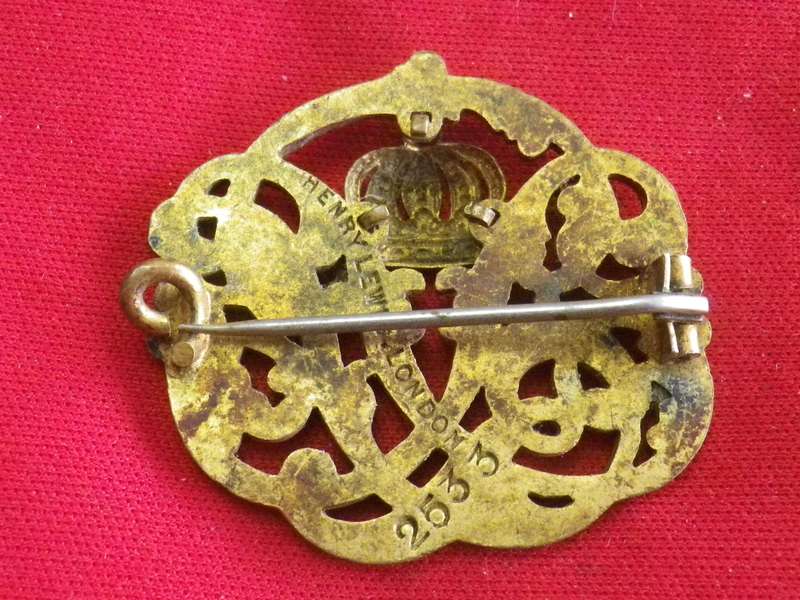 1890 SANDOWN PARK RACECOURSE LADIES BADGE.  No. 2533 (dating it to 1888/89) MADE HENRY LEWIS LONDON