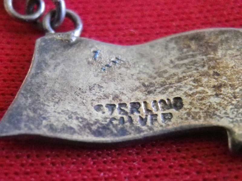 GREAT BRITIAN / SOUTH AFRICA STERLING SILVER "FRIENDSHIP BADGE" - NOTE DAMAGE   (107)