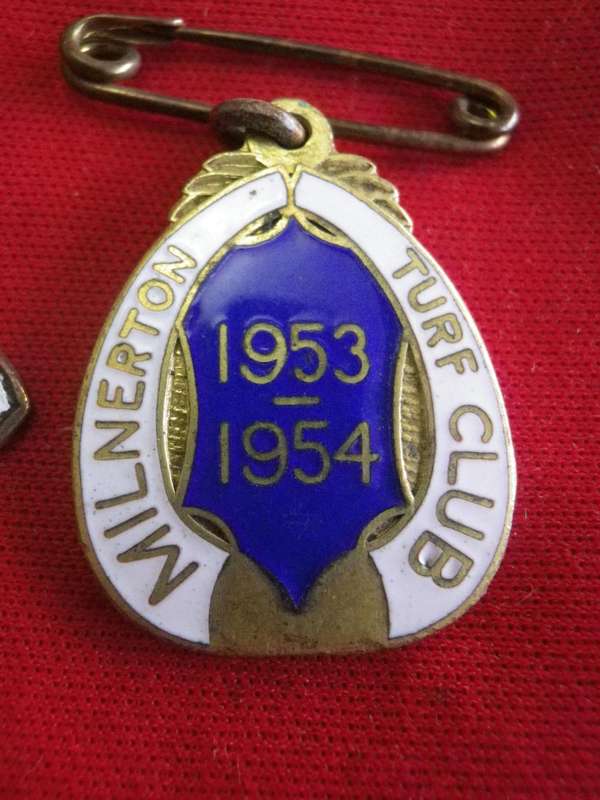 TURF CLUB BADGES - MILNERTON TURF CLUB  - 1938-39 No.47  AND 1953-54  No. 169             (21)