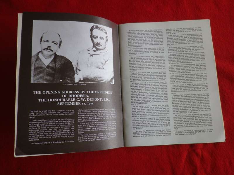"RHODESIA BEFORE 1920" BOOKLET -               (8659)