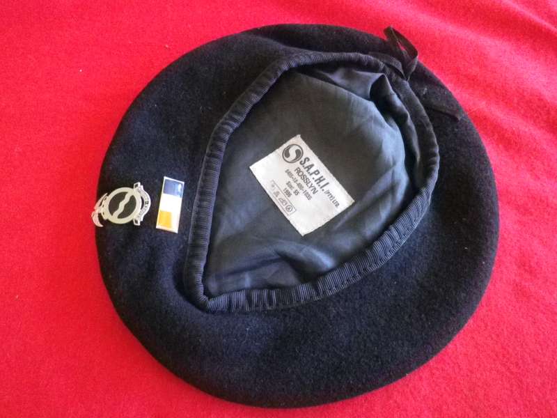 SADF - REGIMENT MOOI RIVER BERET + ARMOUR BALKIE - SIZE 55 (8950)
