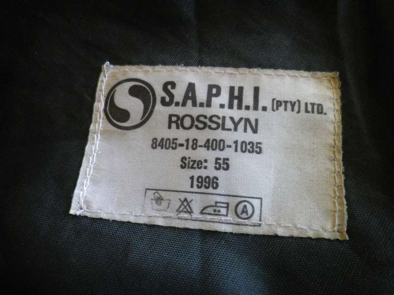 SADF - REGIMENT MOOI RIVER BERET + ARMOUR BALKIE - SIZE 55 (8950)