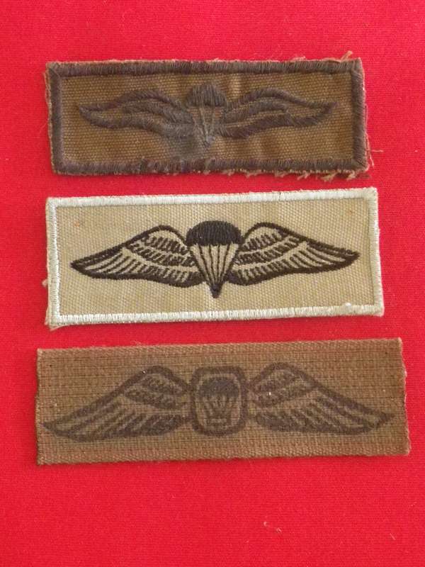 SADF  / SANDF - 3 X SA PARA COMBAT DRESS WINGS          (8885)
