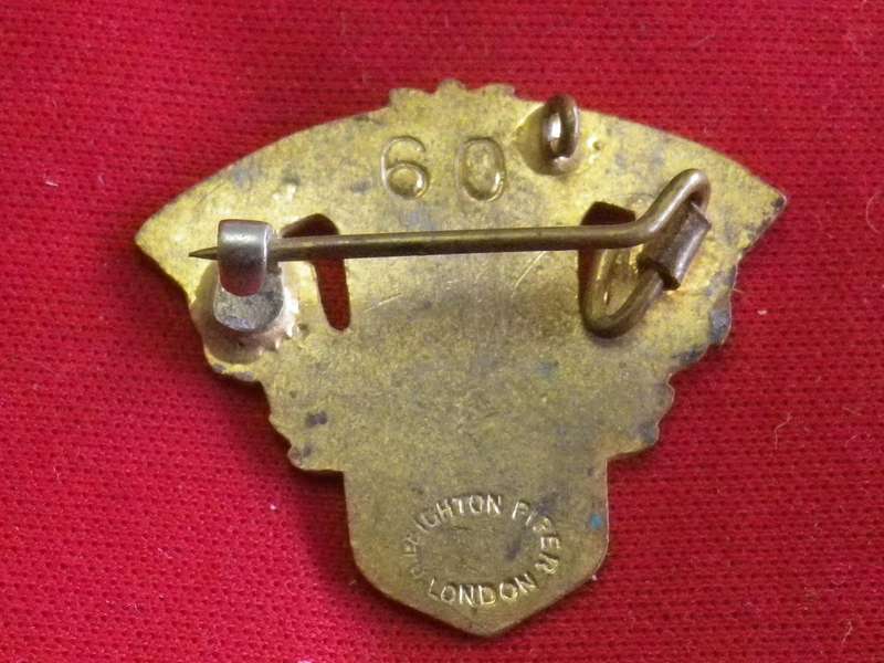 TURF CLUB BADGE  - SOUTH AFRICAN TURF CLUB - 1943   No. 60 FEMALE             (25)