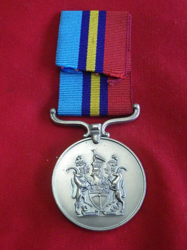 RHODESIA - FULL SIZE GENERAL SERVICE MEDAL (GSM) TO PR104086 RFN. STRYDOM B.P  - UNRESEARCHED  (157)