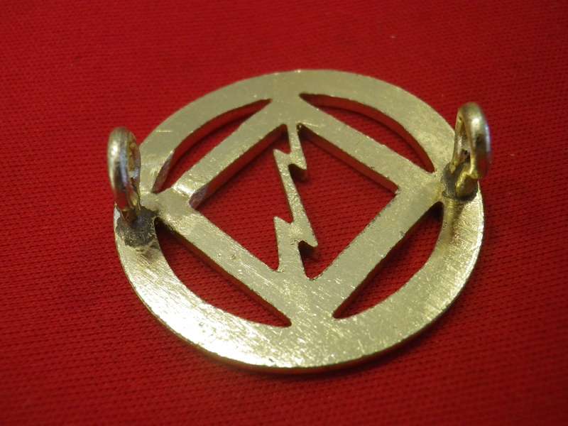 RHODESIA BSAP - ANODISED RADIO OPERATORS SLEEVE BADGE           (8981)