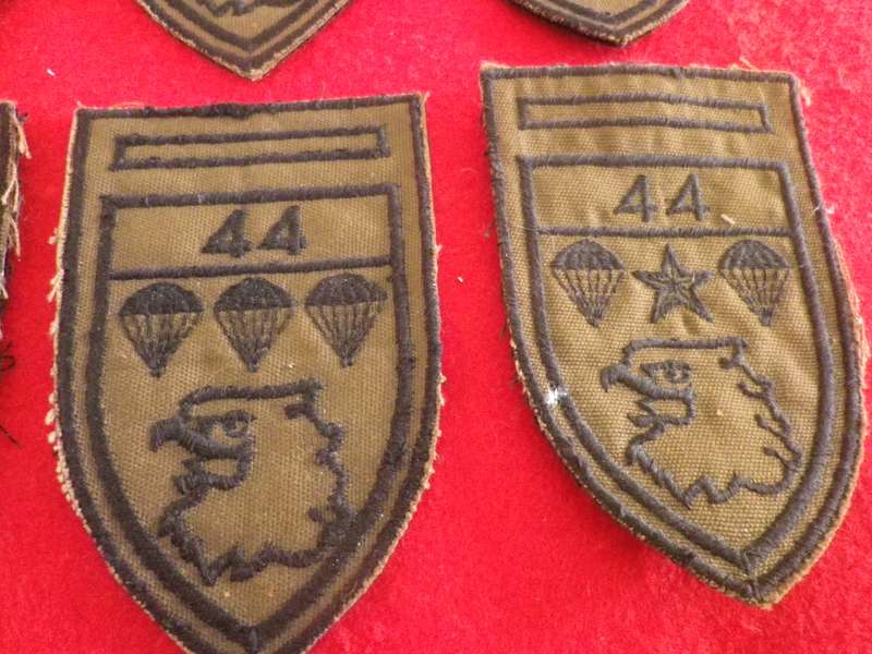 SADF - 44 PARA LOT - 7 SUBDUED FLASHES - UNIT LIST BELOW    (8877)