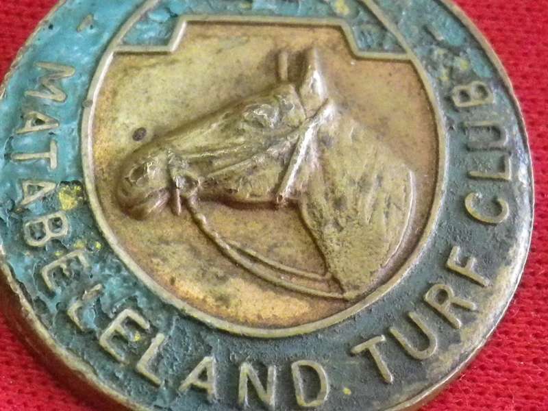 TURF CLUB BADGE  - 90-91 MATABELELAND TURF CLUB "ASCOT"  No 107  pin missing    (28)