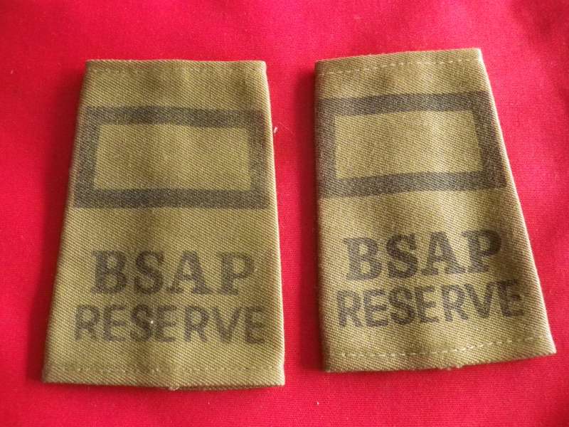 RHODESIA BSAP RESERVE - PAIR (DEPOT) INSTRUCTOR'S SLIP ONS -                 (8978)