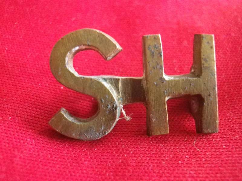 BRITISH ARMY / SA - BOER WAR  - STEINAECKER'S HORSE CAST BRASS BADGE    RARE   1900-02 (181)