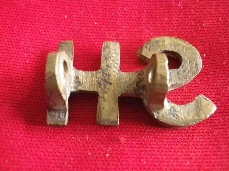 BRITISH ARMY / SA - BOER WAR  - STEINAECKER'S HORSE CAST BRASS BADGE    RARE   1900-02 (181)