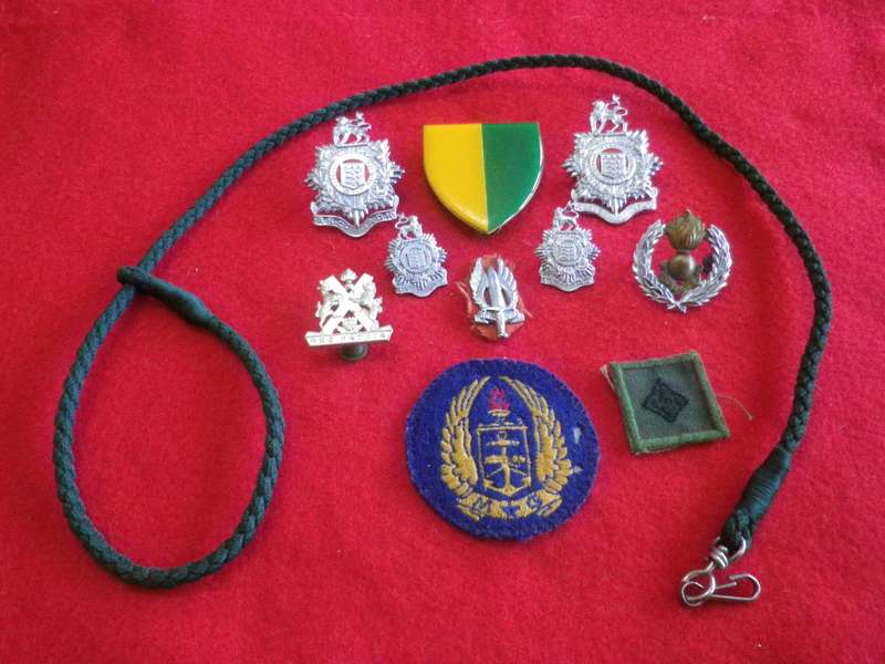 SADF - MIXED LOT BADGES + LANYARD          (167)