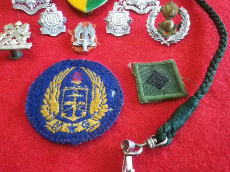 SADF - MIXED LOT BADGES + LANYARD          (167)