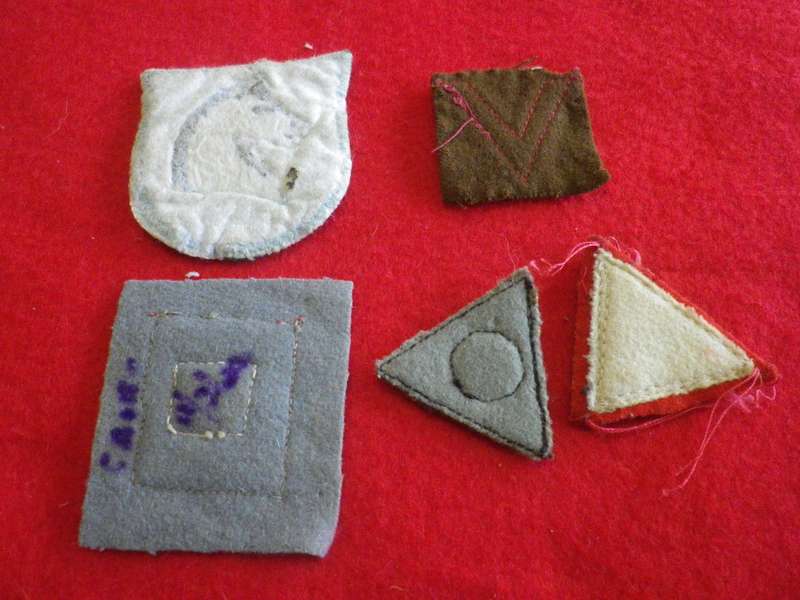 BRITISH ARMY + SOUTH AFRICA WW2 ERA FORMATION PATCHES AND FLASHES    (168)