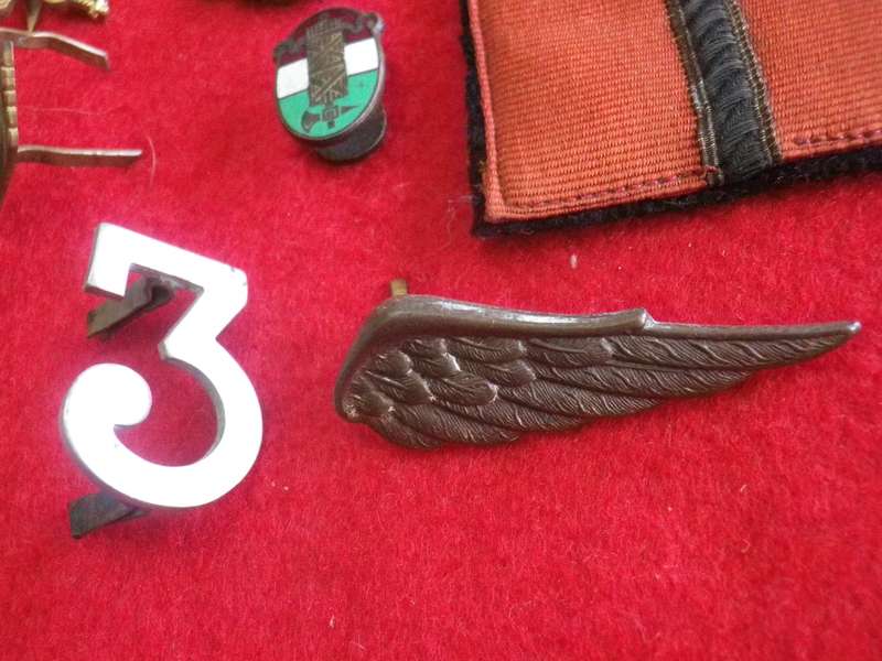 ITALIAN ? LOT WW2 ERA BADGES ETC.                     (170)