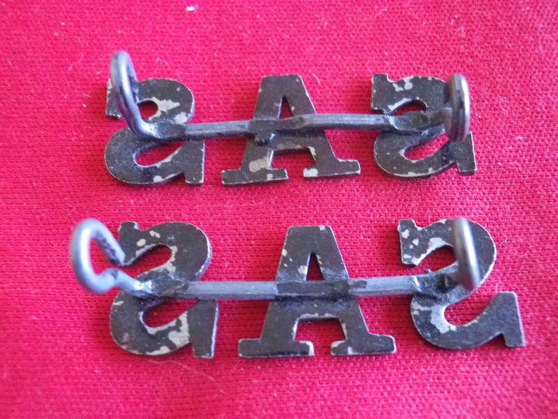 RHODESIAN SAS - PAINTED PAIR OF METAL SHOULDER TITLES     (125)