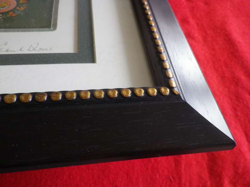 RHODESIAN LIGHT INFANTRY - FRAMED HISTORY OF UNITS COLOURS, PARADED 1963-80 SIZE 34.5 X 40.5cm (8708