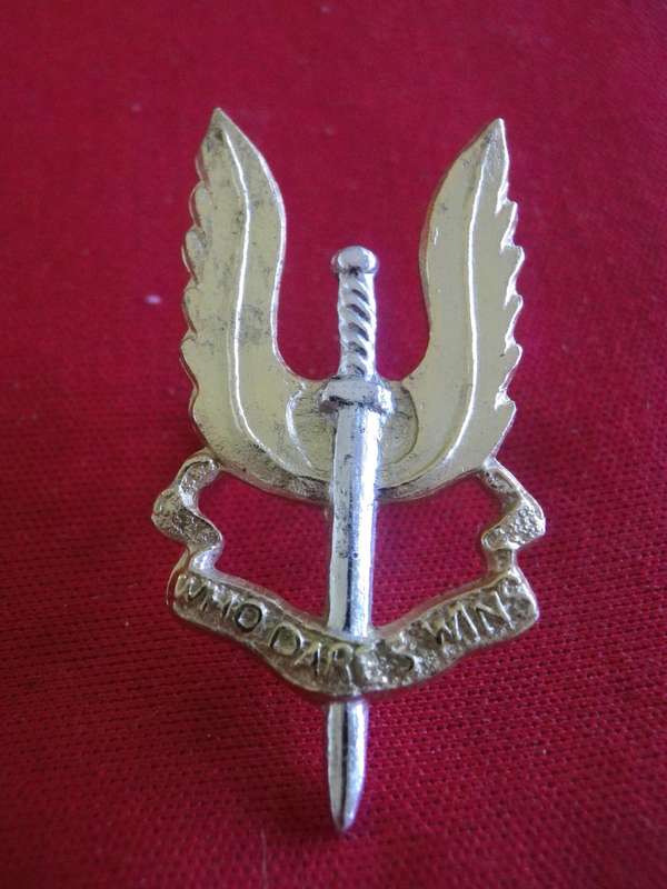 RHODESIAN SAS - ANODISED BERET BADGE    (124)