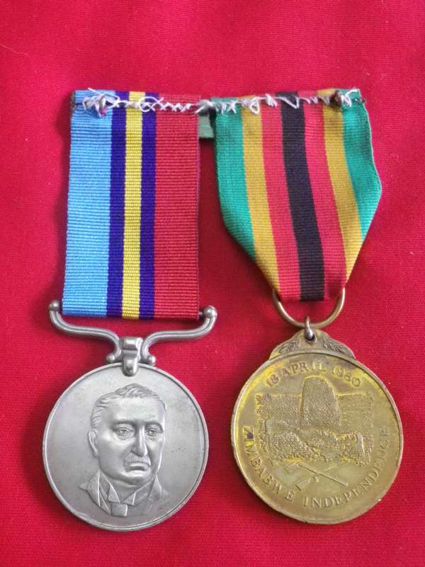 RHODESIAN FULL SIZE GENERAL SERVICE MEDAL (RhGSM) + Z.I.M. TO 729750 SMN G.KING - SEE BELOW (189)