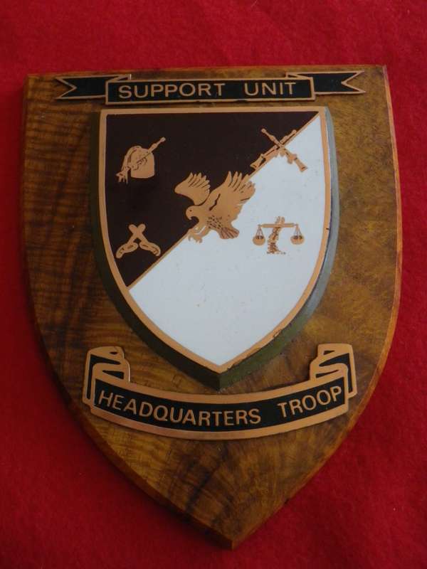 RHODESIA - BSAP SUPPORT UNIT "HEADQUARTERS" PLAQUE - SCARCE   (8936)
