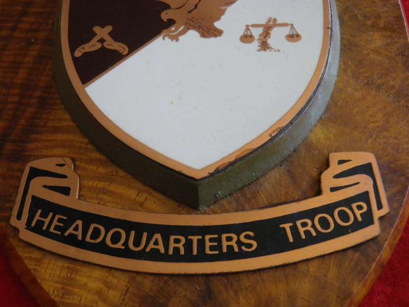 RHODESIA - BSAP SUPPORT UNIT "HEADQUARTERS" PLAQUE - SCARCE   (8936)