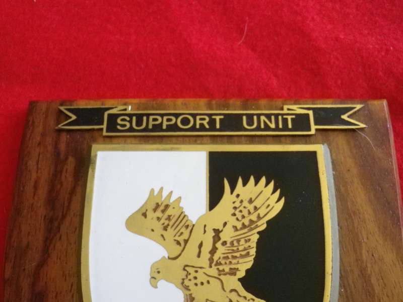 RHODESIA - BSAP SUPPORT UNIT "HOTEL TROOP" PLAQUE - SCARCE   (8935)