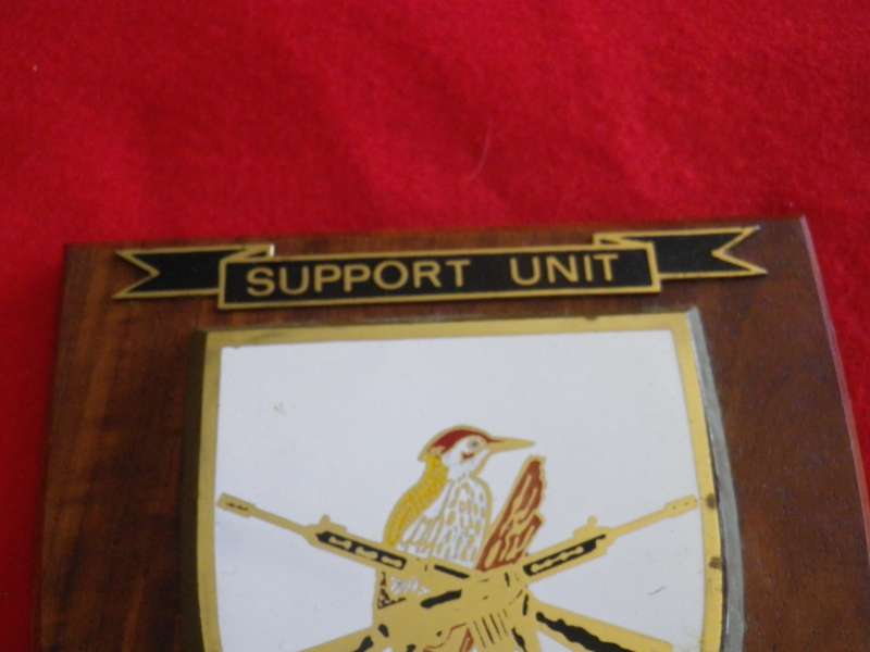 RHODESIA - BSAP SUPPORT UNIT "TRAINING WING " PLAQUE - SCARCE   (8942)