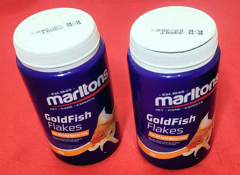 MARLTON`S GOLD FISH FLAKES - For All Cold Water Fish. EXPIRY: 02.2025