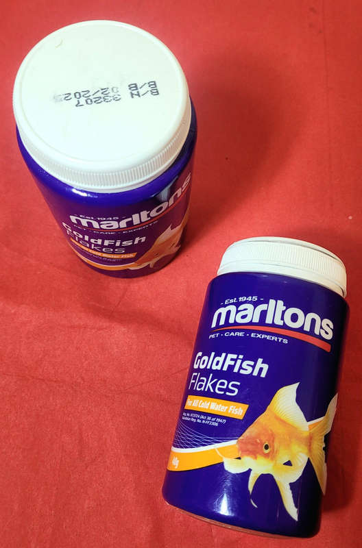 MARLTON`S GOLD FISH FLAKES - For All Cold Water Fish. EXPIRY: 02.2025