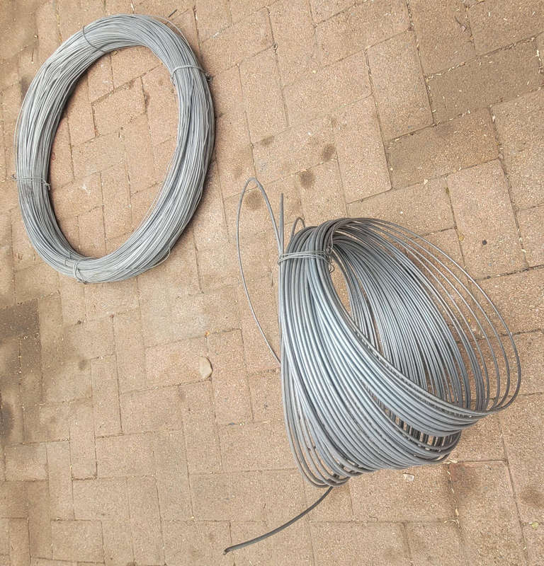 (24.95 + 4.95)Kg Wire Rolls Lot  As Pictured. (Bid Per Lot)